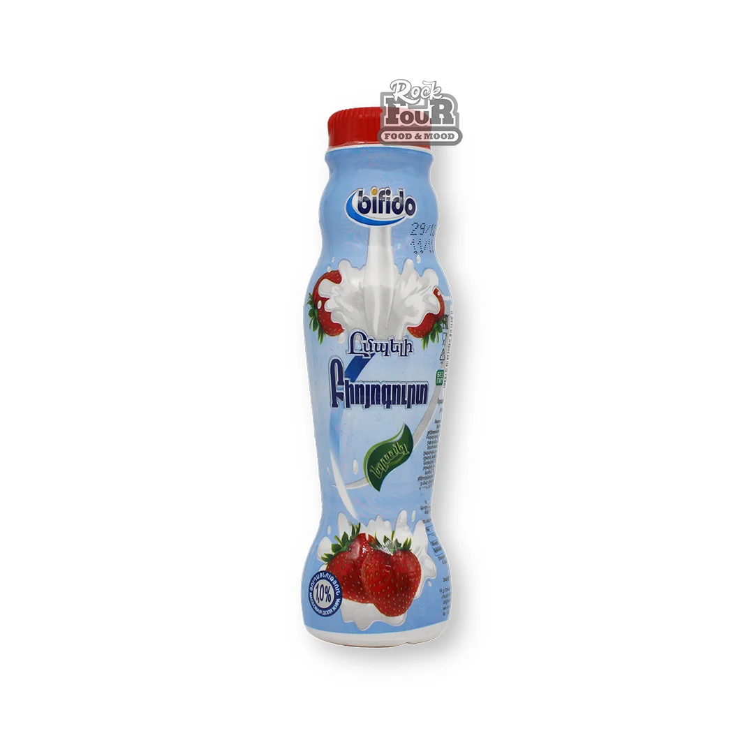 Drinking bio-yogurt "Marianna" with strawberry pieces 270g